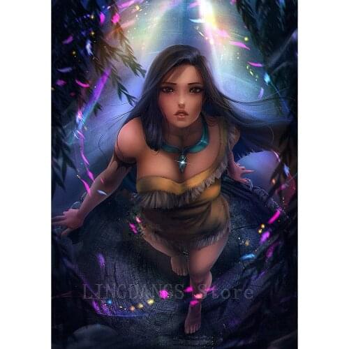 5D DIY Full Drill Diamond Painting Disney Princess Cartoon Character Diamond Embroidery Mosaic Cross Stitch Kits Home Decor Gift