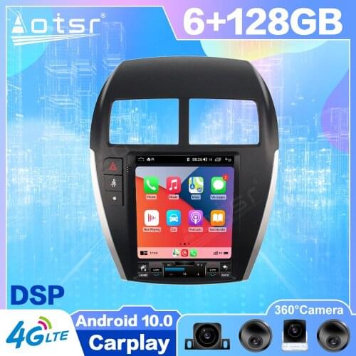 Android 10 Tesla For Mitsubishi ASX 2013 2014 2015 2018 Car GPS Navigation Auto Radio Stereo Multimedia Player HeadUnit No 2 din