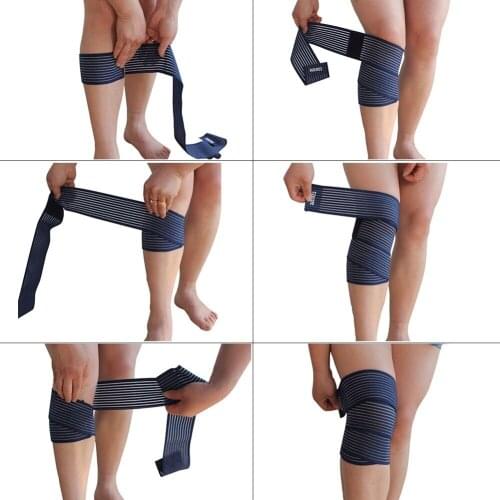 Aolikes Knee Protector Bandage Compression Strap Outdoor Elastic Force Knee Elbow Wrist Ankle Support Wrap
