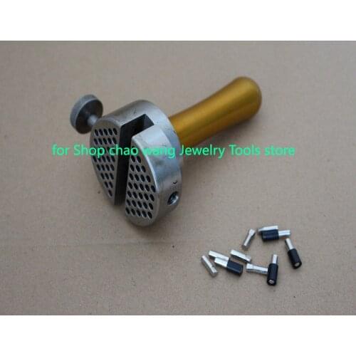 Jewelry Work Holder with Pins Tools Peg Clamp Jewelers Hand Tool Hand Held Vise Engravers Tool