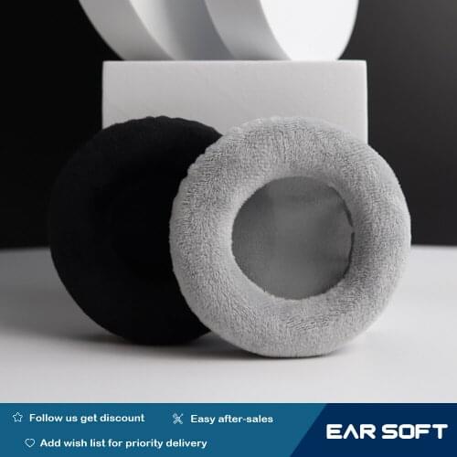 Earsoft Replacement Cushions for JVC HA-SR75S Headphones Cushion Velvet Ear Pads Headset Cover Earmuff Sleeve
