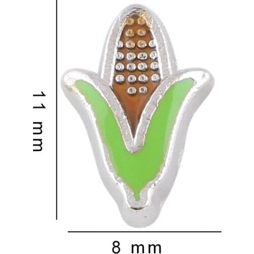 F95 Food Corn Charm For Living Memory Floating Locket 20pcs/lot Wholesale Free Shipping