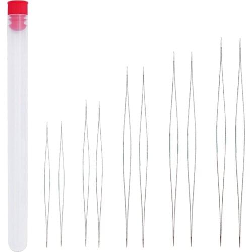 10 Pieces Beading Needles, 5 Sizes Big Eye Beading Needles Easy Thread Needles