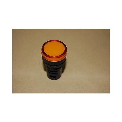 BOX OF 10PCS Pilot light Yellow Led Lamp 22mm Screw Terminal AC110V AD16-22D/S