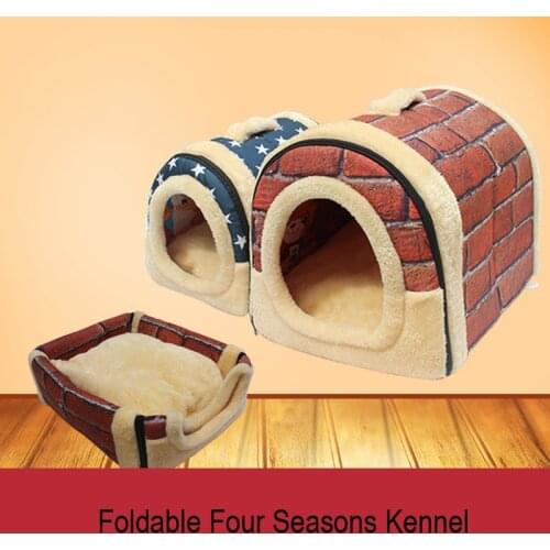 Pet dog bed house fluffy pets hondenmand for small dogs chihuahua nest cat casa products puppy panier kennel cage indoor home