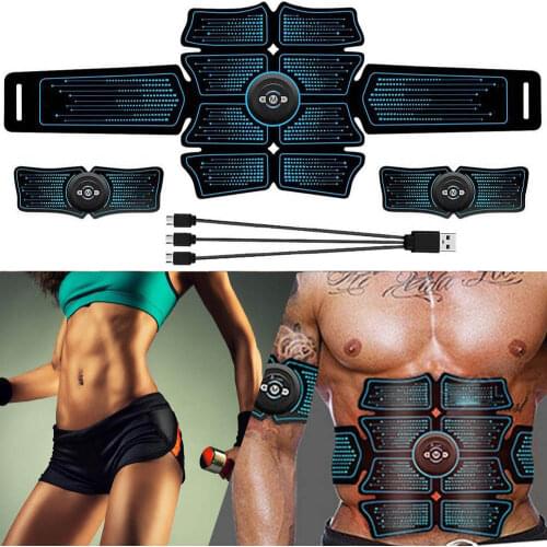 EMS Abdominal Electromagnetic Stimulation Of Muscles Fitness Massager Abdomen Weight Loss Slimming Home Gym Fitness Equipment