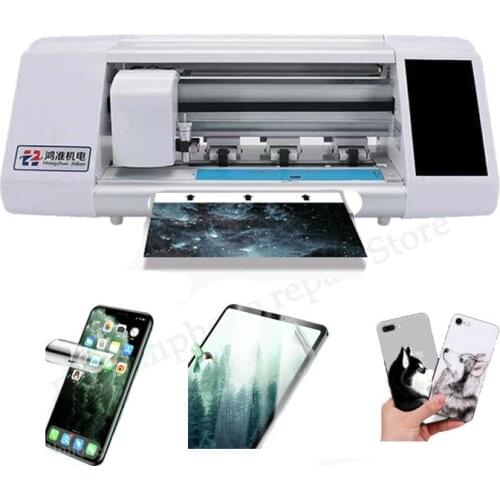 Mobile Phone Film Cutting Machine for iPad IPhone Iwatch Tablet Front Back Protective sheet can DIY print photo for back films