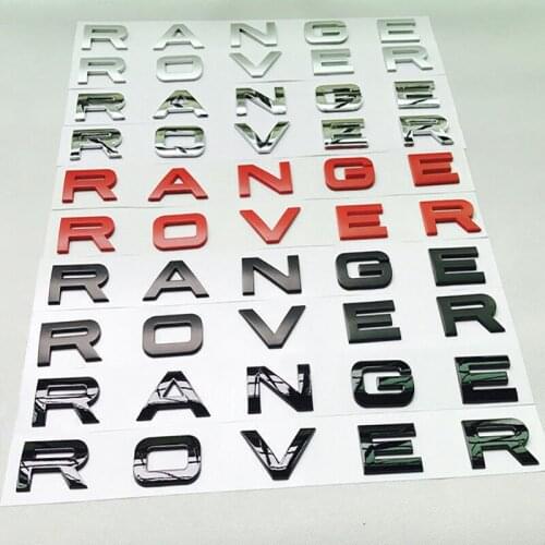 ABS Car Styling Hood Luggage Logo Range Rove Sport Evoque DISCOVERY Letter Stickers 3D Decorative Badge Decals