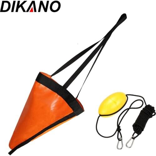 24/32 Inch Sea Anchor Drift Sock Trolling Drift Sock Drogue with Kayak Tow Rope Line Buoy Ball