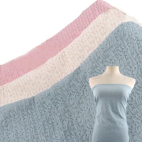 2021 Newest Cotton Lace Cloth Floral Embroidered Lace Cloth Womens Summer Cotton Cloth Hollow Lace Fabric