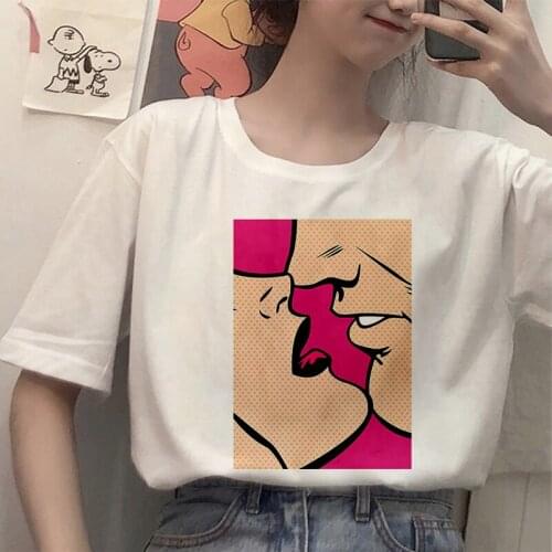 New Fashion Sexy Women art printing T shirts Summer Harajuku Short sleeve white T shirt Casual Tops Streetwear Female T shirt