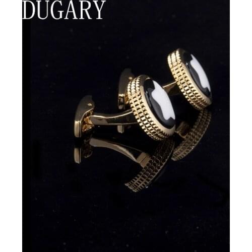DUGARY Luxury shirt cufflinks for mens Brand cuff buttons cuff links High Quality round wedding abotoaduras Jewelry gemelos