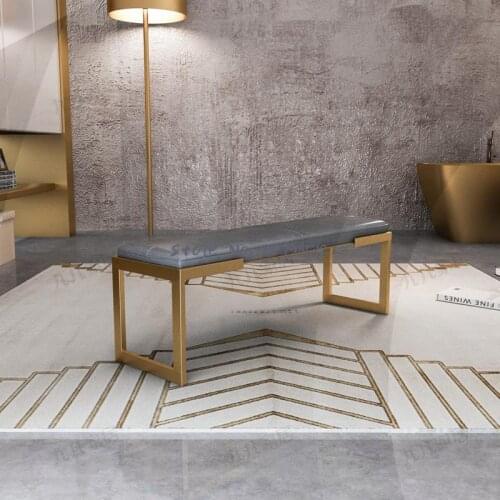 Scandinavian minimalist modern sofa stool household entry-to-door shoe replacement stool bed end shoe stool light luxury clothin