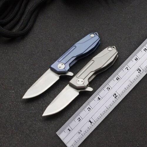D2 Steel Penknife with titanium handle penknife mini necklace penknife with chain neck