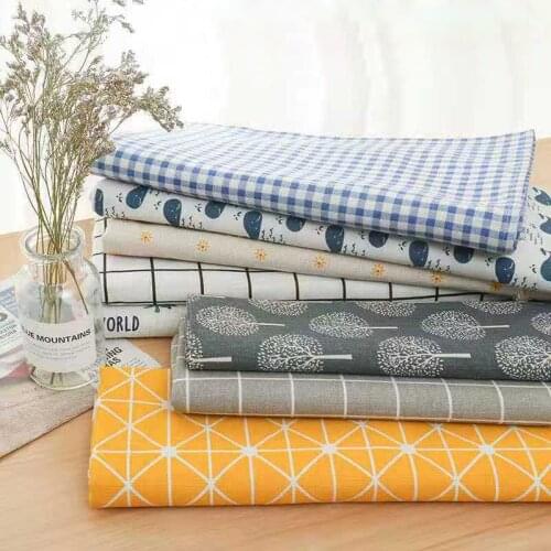 100x148cm Printed decorative sewing fabrics for sofa pillowcase tablecloth 32 patterns jacquard brocade linen cotton fabric