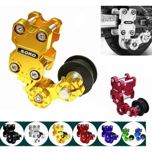Universal Motorcycle Modified Accessories Aluminum Brand New Adjuster Chain Tensioner Wheel Chain Automatic Regulator 5 colors