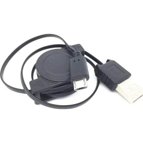 Retractable Micro USB Data Sync Charger Cable for Htc S720T S610D Mytouch 4G 3G Slide T320E G24 One Sensation Xl(X315E)