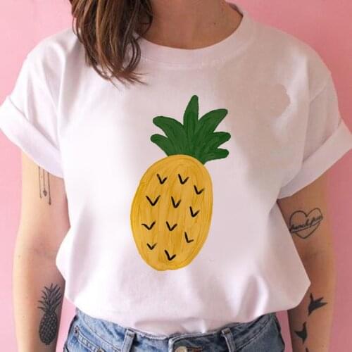 T-shirt Female graphic watermelon pineapple print Summer Fruit short-sleeved summer ladies top women Harajuku T-shirt