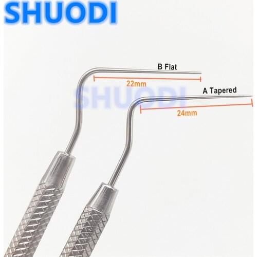 1 piece Dental Stainless Steel Endodontic Probe Explorer Flat/Tapered Plugger Instrument Tool Oral Care Teeth Whitening