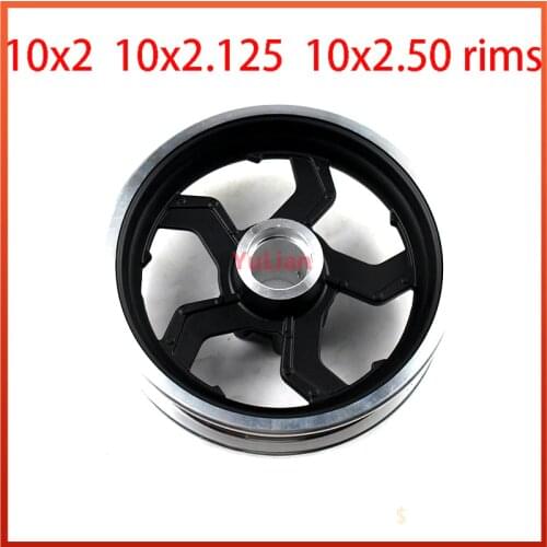10 inch Electric scooter wheel hub 10 inch aluminum alloy wheel tyre rims 10x2 10x2.125 10x2.50 10x2.25 tires rims