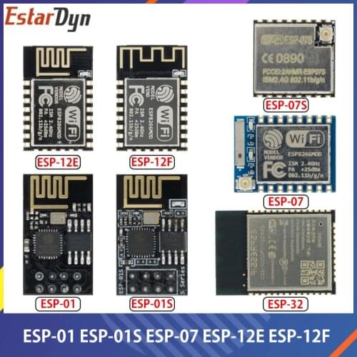 10pcs ESP8266 ESP-01 ESP-01S ESP-07 ESP-12E ESP-12F ESP-32 serial WIFI wireless module wireless transceiver 2.4G