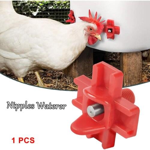 10pcs/set Horizontal Side Mount Chicken Nipples Nipples Clean Waterer Automatic Poultry Drinker For Chicken Or Quail Hot 2