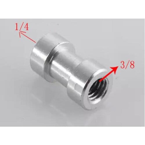 10pcs/lot EB Screw 1/4 - 3/8 screw 1/4 female to 3/8 female Spigot convert Adapter Screw Threaded to Light Stand