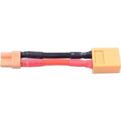 2 pcs Male XT60 To Female XT30 Battery Adapter 14awg RC Battery Charging Cable 40mm