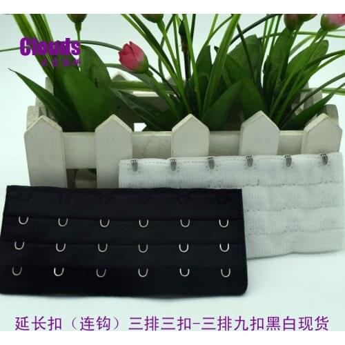 50 Pcs/lot 3x6 11.4cm Bra Extender Hook and Eye Underwear Back Buckle Shapewear Fitness Women Clothing Accessories