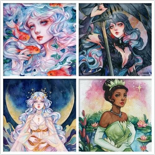 New full square/round drill 5D diy diamond painting"flowers girls"embroidery pattern resin cross stitch kit mosaic wall stickers