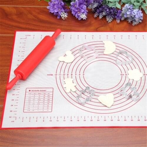 Nonstick Silicone Baking Mat Pad Sheet Baking Pastry Tools Rolling Dough Mat Large Size for Dumpling Cake Cookie Macaron