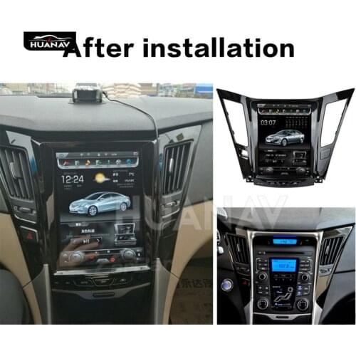 Tesla style Android 7 Car DVD Player GPS Navigation For Hyundai Sonata 2012-2014 Auto stereo radio multimedia player Head unit