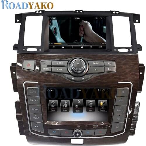 Android 10.0 Octa Core 6G+128G For Nissan Patrol Y62 2010-2020 Dual Screen GPS Navigation 8" Car Multimedia Player Tape Recorder