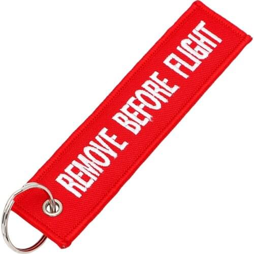Keyring Luggage Tag Label Interior Accessories Keychains Car Key Rings Remove Before Flight Car-styling