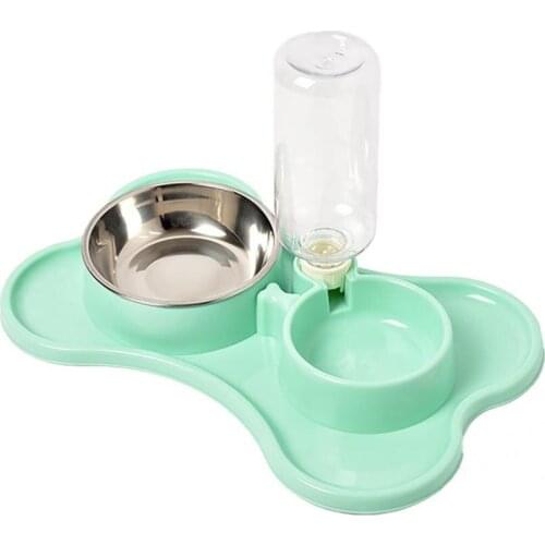Long Lasting 1 Set Attractive Adorable Bone Shape Pet Bowl Plastic Pet Food Bowl Anti-slid for Pet Shop