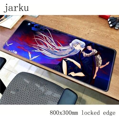 Inuyasha mouse pad gamer 800x300mm notbook mouse mat large gaming mousepad Fashion pad mouse PC desk padmouse