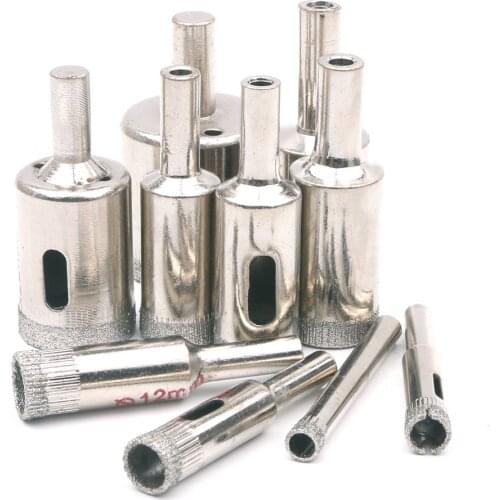 Diamond Coated Hole Saw Tile Ceramic Glass Marble Core Drill Bit Cutter 4mm-30mm