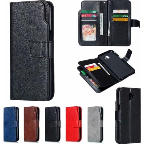 Luxury Leather Case For Samsung Galaxy A10 A41 A21S A40 A50 A51 A70 A71 A20E J3 J4 J5 J6 J7 J8 Flip Wallet Coque Business Funda