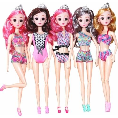 Dolls Swimsuit Bikini Outfits Swimwear for 1/6 Doll Clothes Accessories Bathing Pool Party Wear Toys for Children