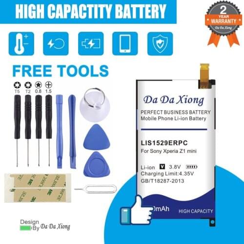 Da Da Xiong 4000mAh LIS1529ERPC Li-ion Phone Battery for Sony Xperia Z1 mini Z1mini D5503 Z1 Compact M51w