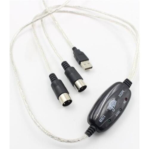 MIDI Cable Music Editing Cable MIDI To USB Cable Keyboard Music Cable MIDI Cable