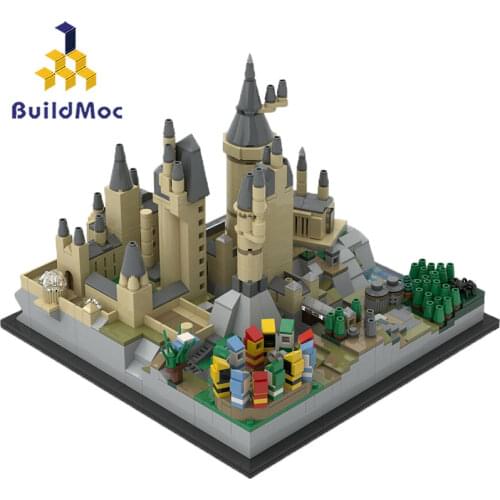 Moc 16007 25280 Mini Moive Toys Magic Castle Compatible Hogwarts Castle Epic Building Blocks Christmas Gifts Toys For Children