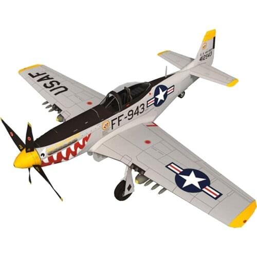 1/33th 3D Paper Fighter Model Assemble Toys Aircraft Gift for Kids Adults