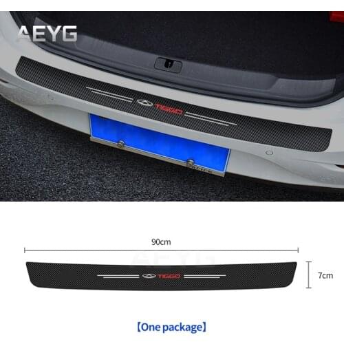 Car Trunk Carbon Fiber Sticker For CHERY TIGGO 3 4 5 7 PRO 8 Stickers 2020 2018 Decals Vinyl Auto Automotive Goods Accessories