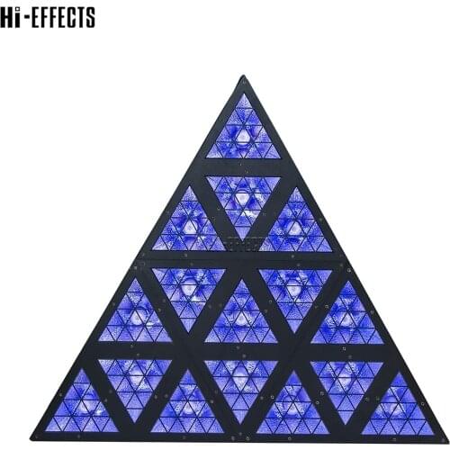 Newest 18*30W Golden Led Effect Light Colorful Light Panel Triangle Stage Lights With 576*0.2W RGB DMX Par For Concert Club Dj