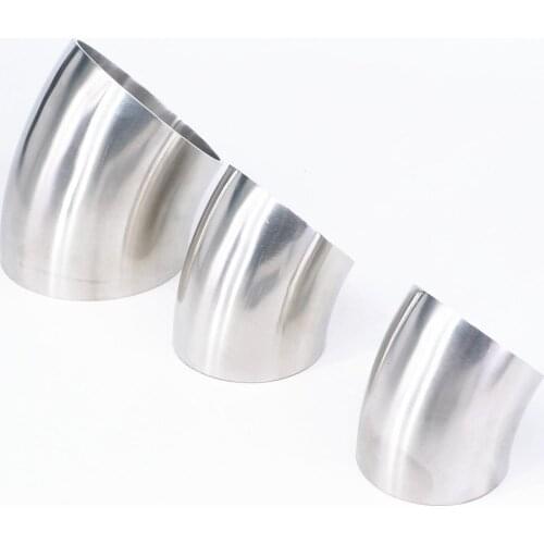 O/D 16mm To 159mm 304 Stainless Steel Thickness 1.5mm To 3mmSanitary Weld 45 Degree Elbow Pipe Fitting