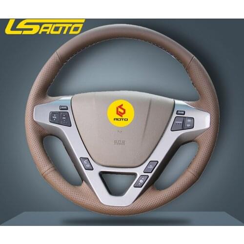 Braid on the Steering Wheel Cover for Honda Acura MDX 2009-2012 leather steering wheel case car accessories car styling