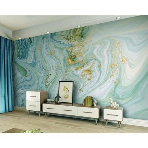 Custom 3D Light Blue Abstract Texture Marble Wallpaper Photo Wall Painting Living Room Theme Hotel Luxury Decoration Wallобои