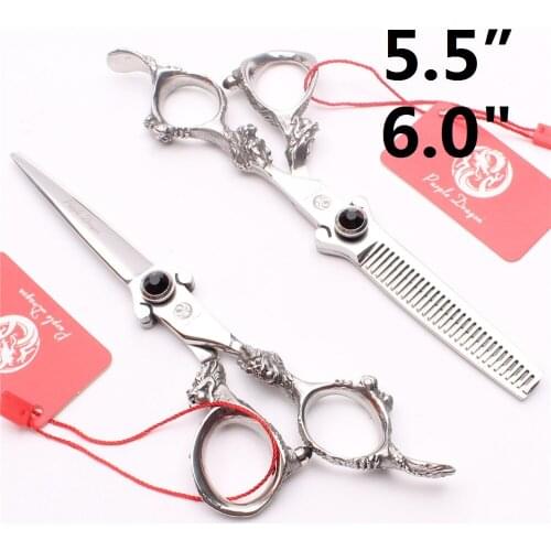 Y9217 5.5" 6” Hair Scissors Professional High Quality Hairdressing Cutting Thinning Scissors Hair schere