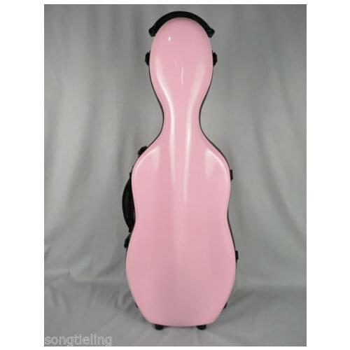 Rare model,pink adjustable hard glass fiber Viola case for viola 15"-17" inch